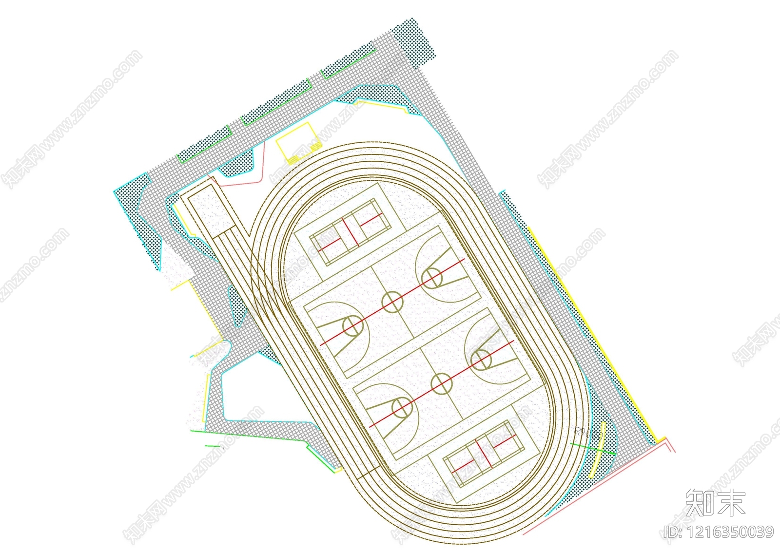 现代其他运动场地施工图下载【ID:1216350039】