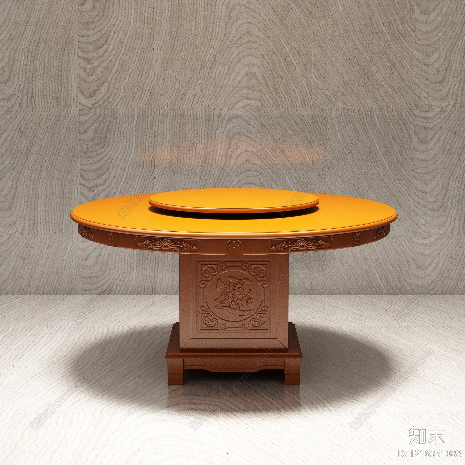 新中式餐桌3D模型下载【ID:1216351088】