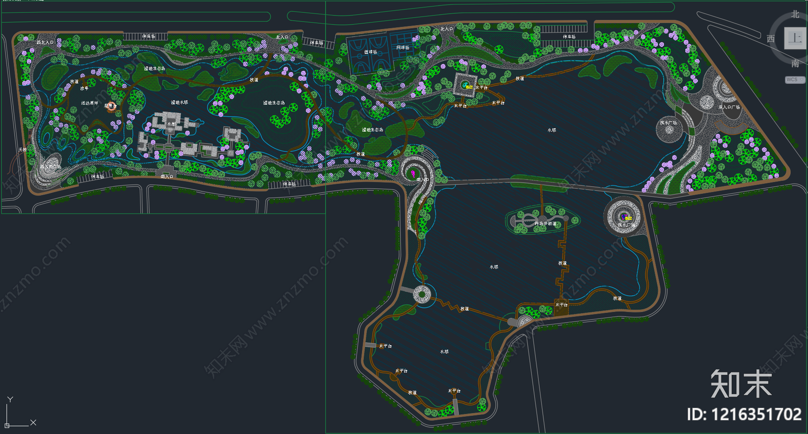 滨水公园施工图下载【ID:1216351702】