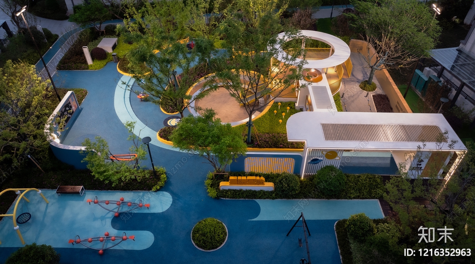 社区儿童区施工图下载【ID:1216352963】