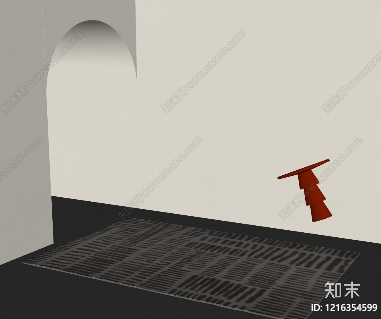 极简地毯SU模型下载【ID:1216354599】