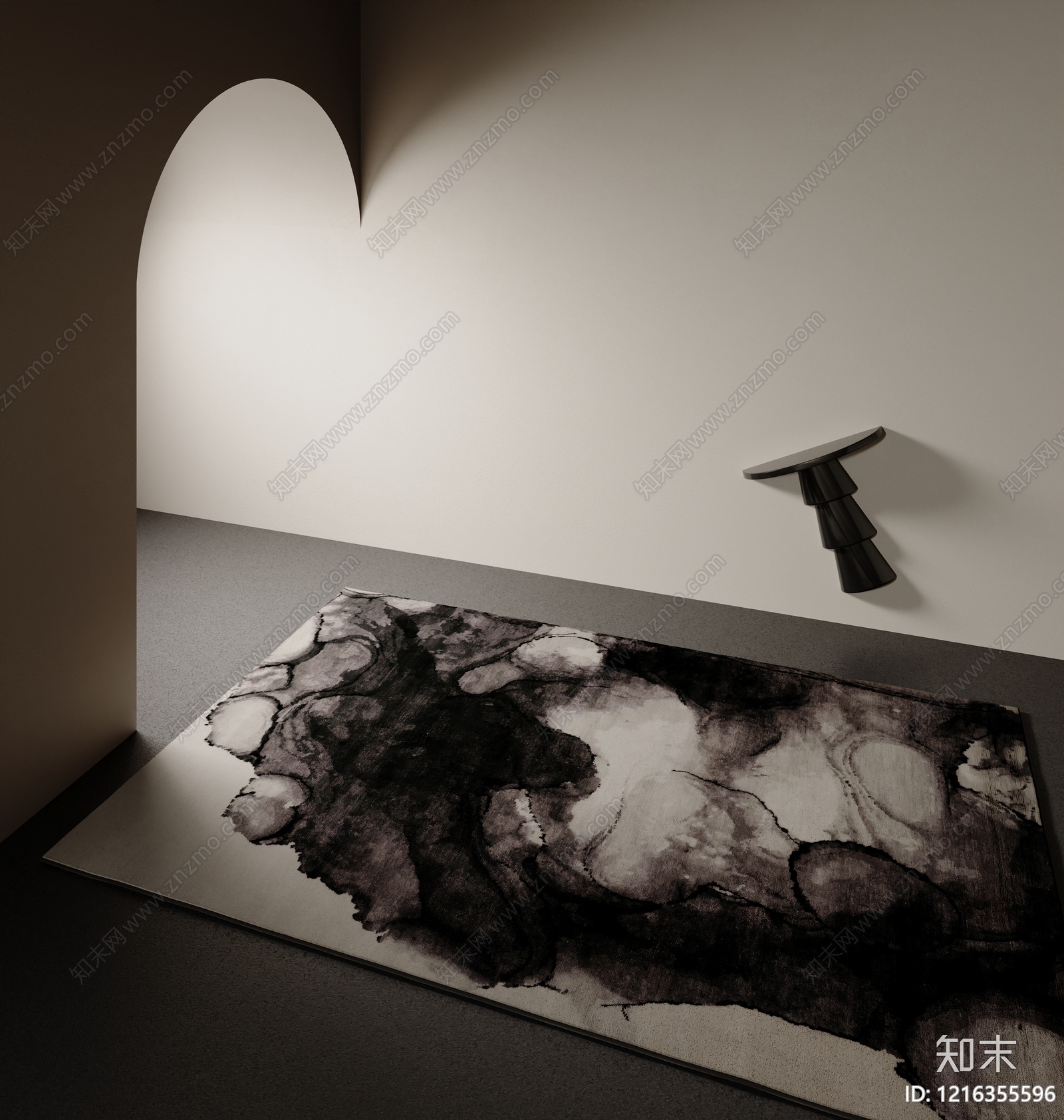 极简地毯SU模型下载【ID:1216355596】