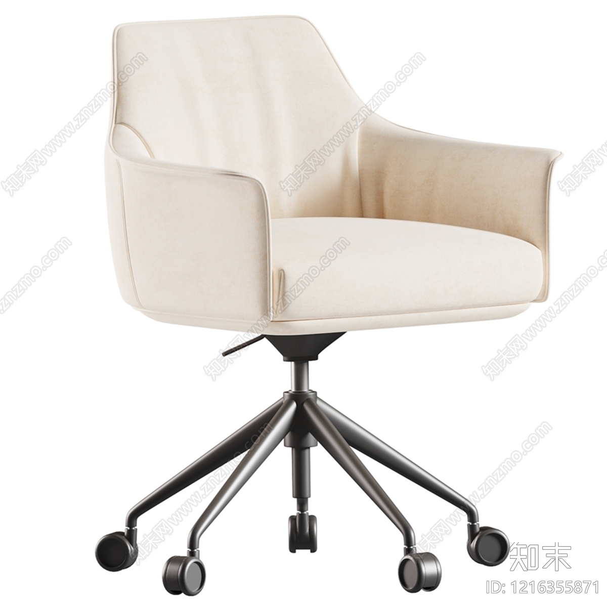 现代简约办公椅3D模型下载【ID:1216355871】