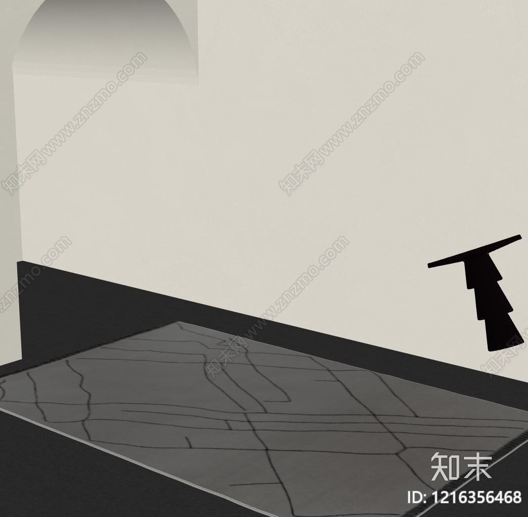 极简地毯SU模型下载【ID:1216356468】