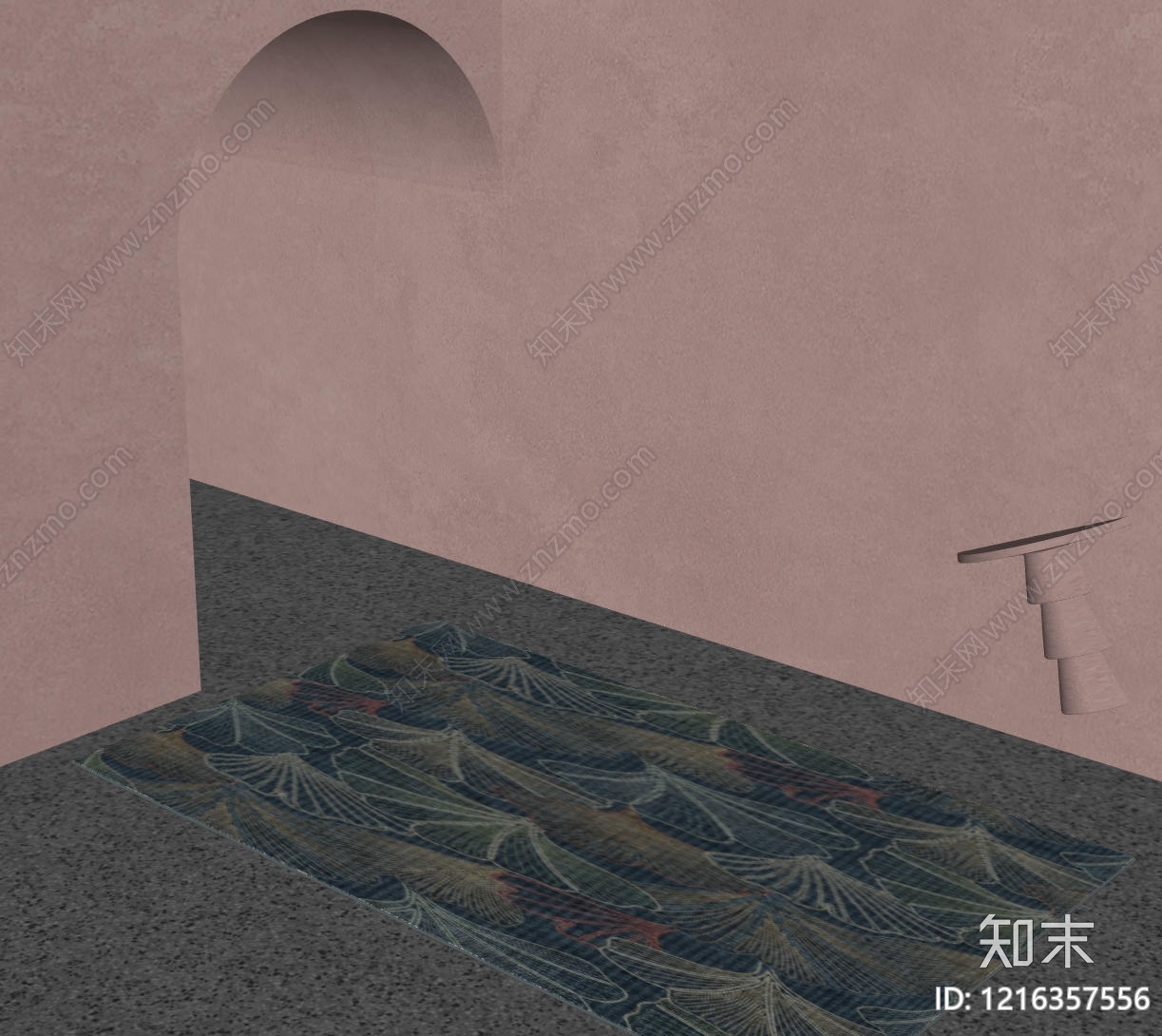 侘寂风民族地毯SU模型下载【ID:1216357556】