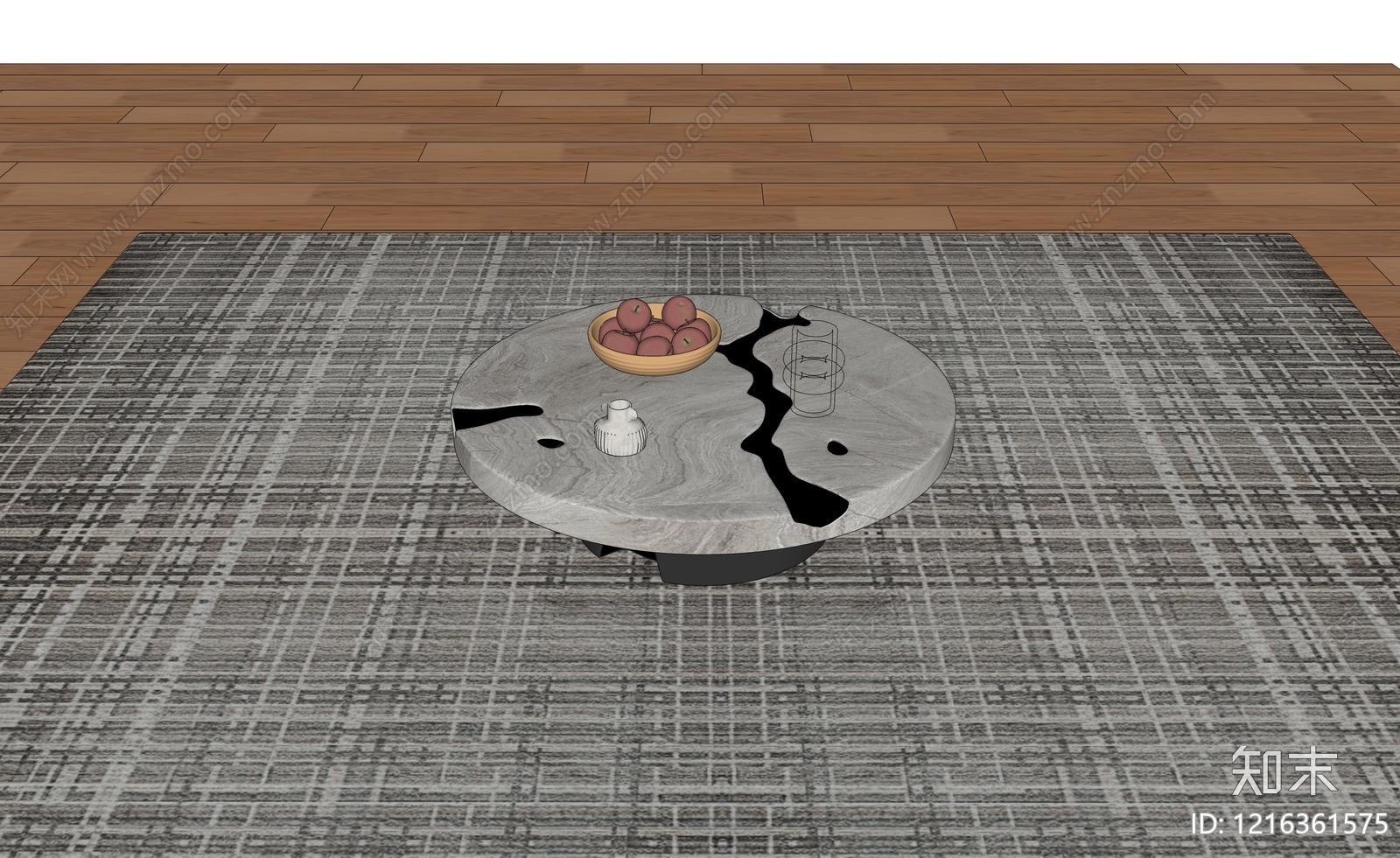 现代茶几SU模型下载【ID:1216361575】