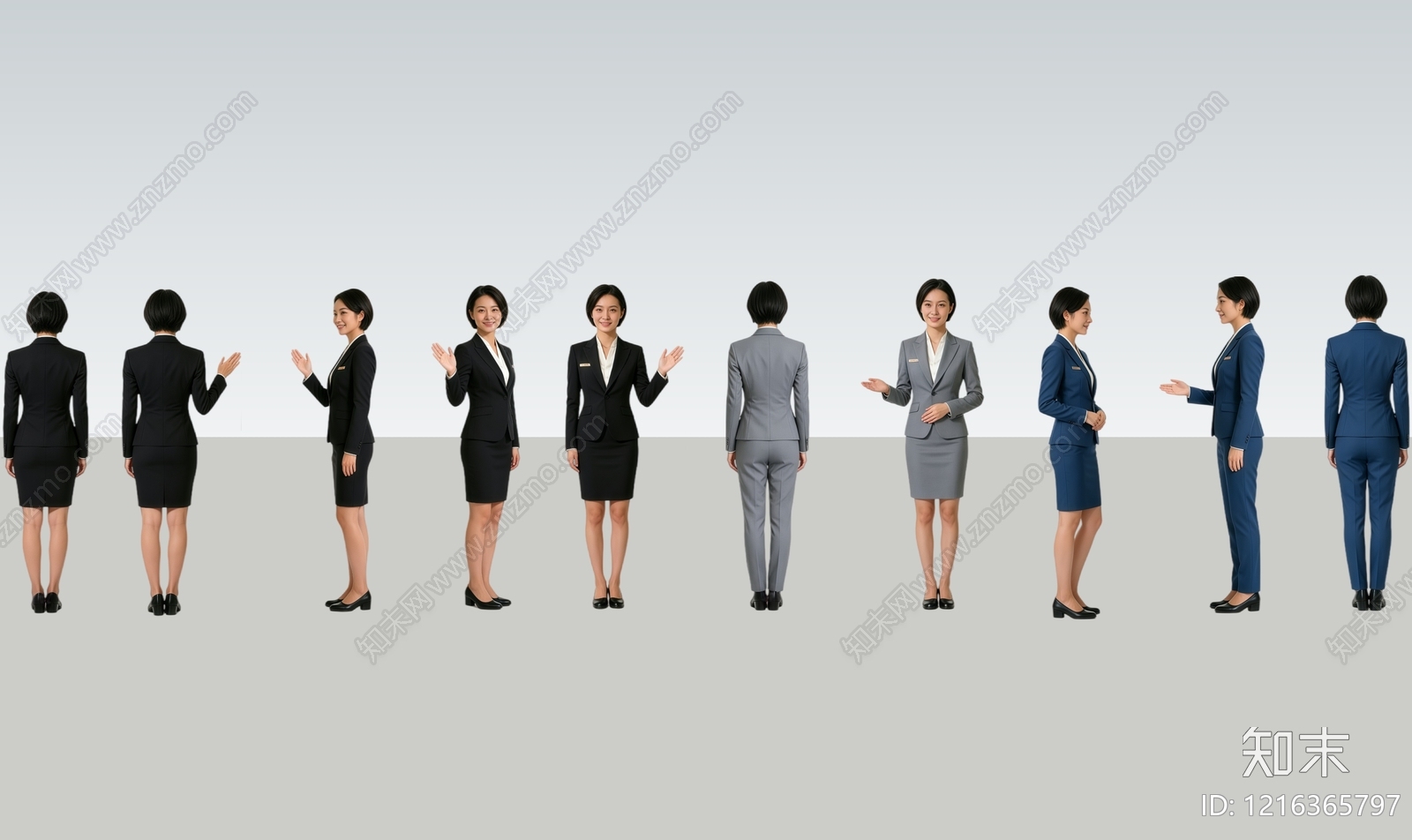 现代简约女人SU模型下载【ID:1216365797】