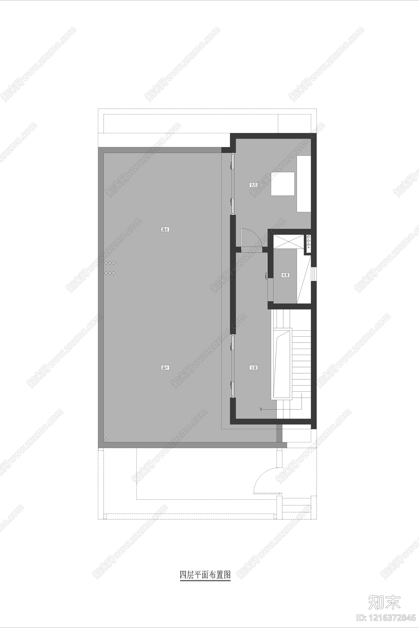 现代其他居住建筑cad施工图下载【ID:1216372846】