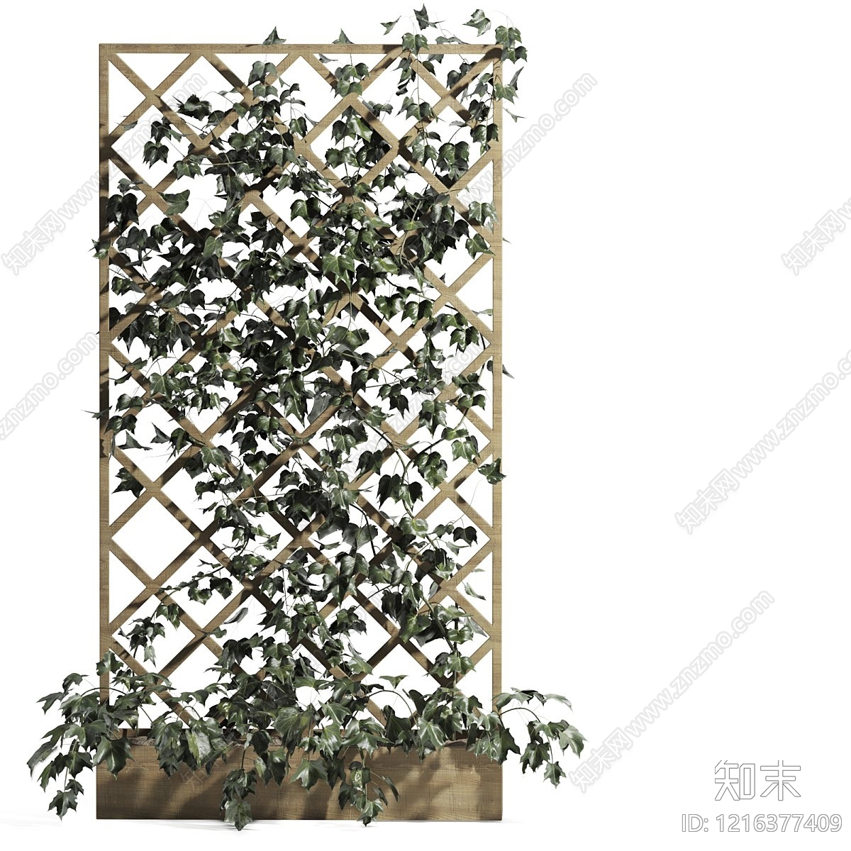新中式景观藤蔓3D模型下载【ID:1216377409】