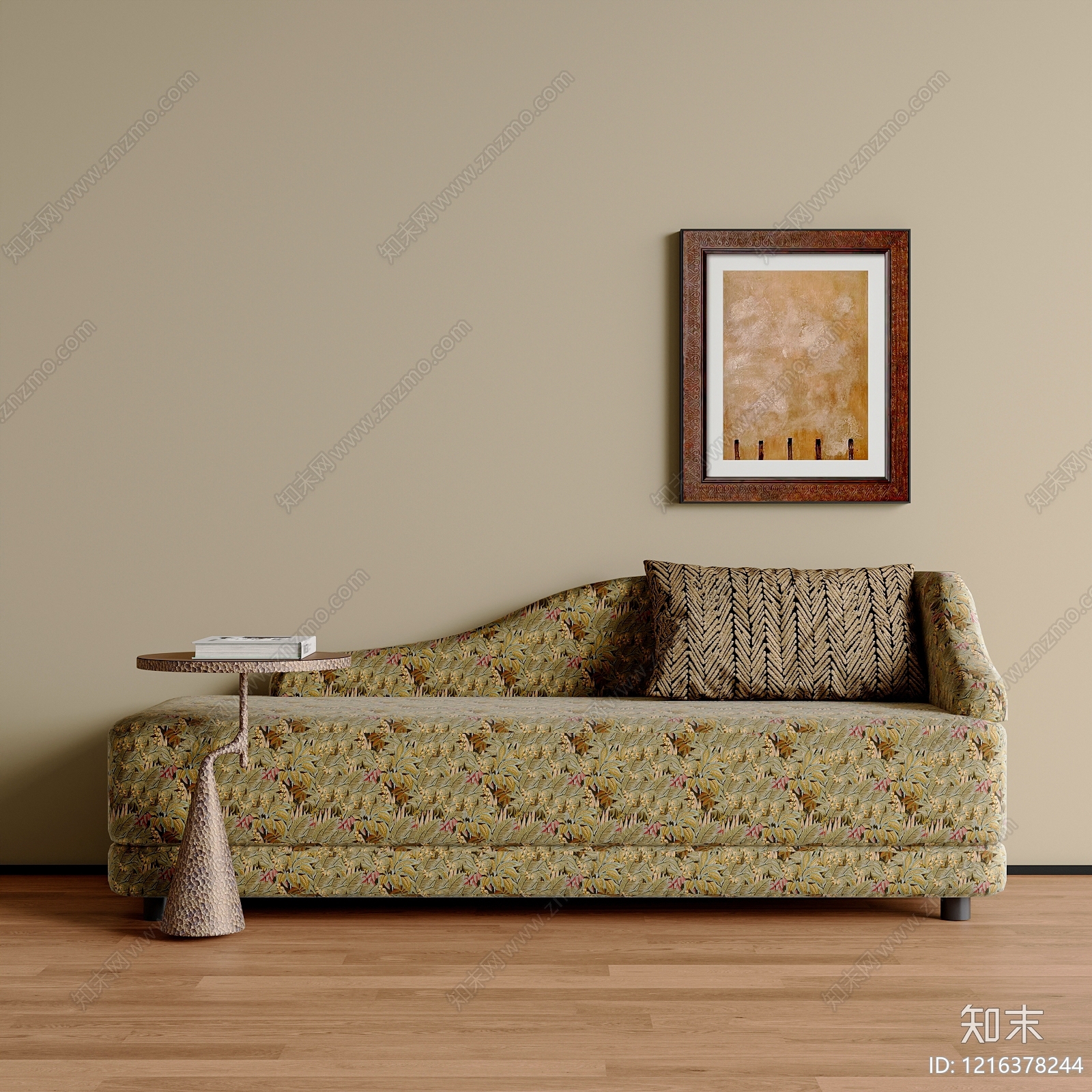 中古风贵妃椅3D模型下载【ID:1216378244】
