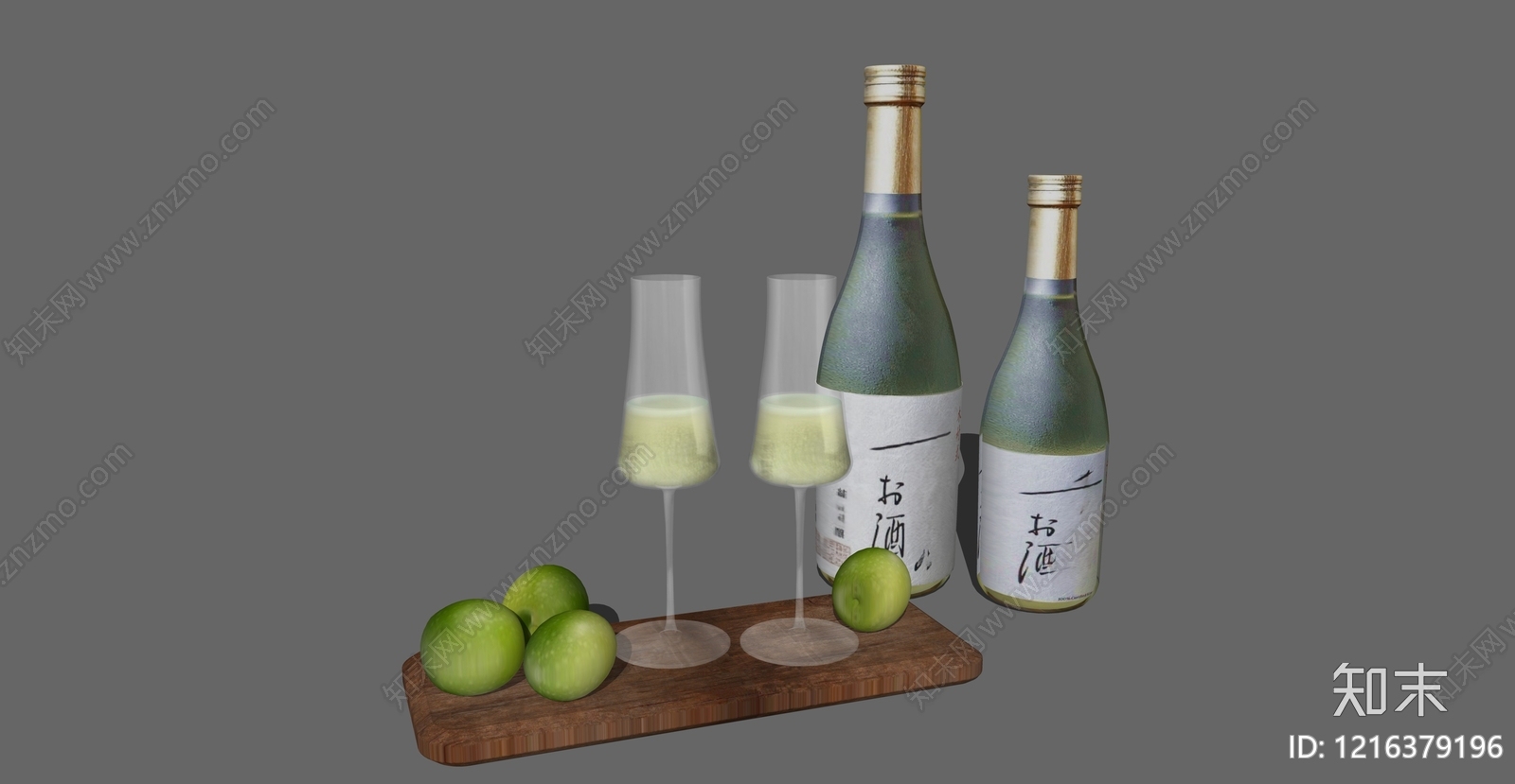 日式酒具SU模型下载【ID:1216379196】