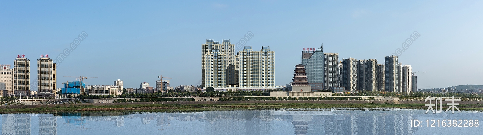 现代主义小高层住宅楼3D模型下载【ID:1216382288】