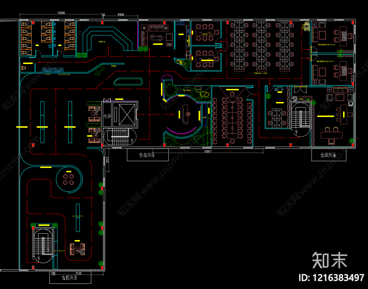厂房景观施工图下载【ID:1216383497】