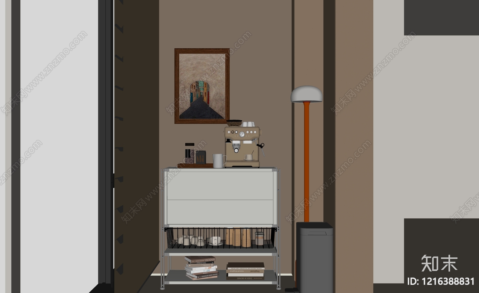 现代储物柜SU模型下载【ID:1216388831】