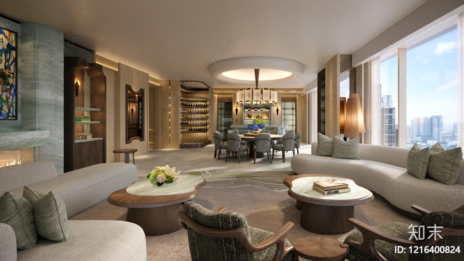 现代轻奢样板间下载【ID:1216400824】