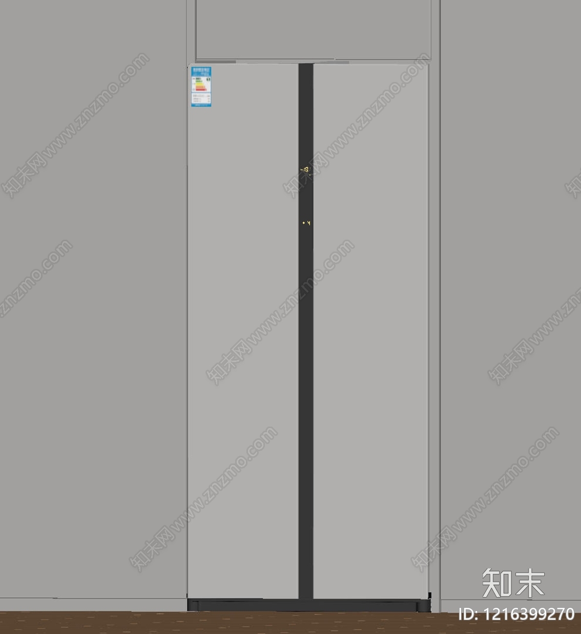 极简冰箱SU模型下载【ID:1216399270】