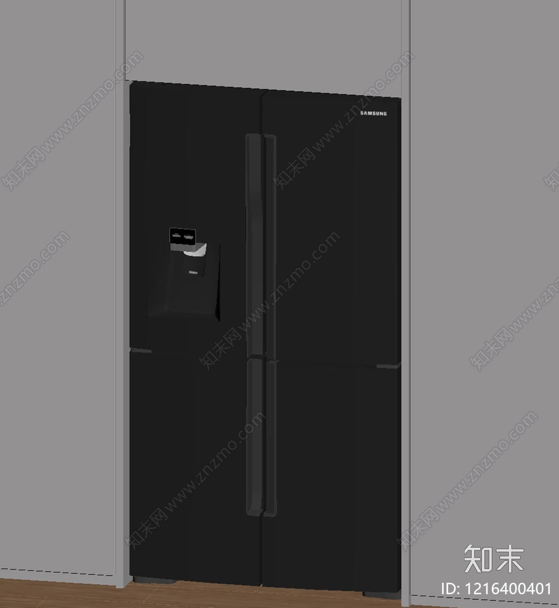 现代简约冰箱SU模型下载【ID:1216400401】