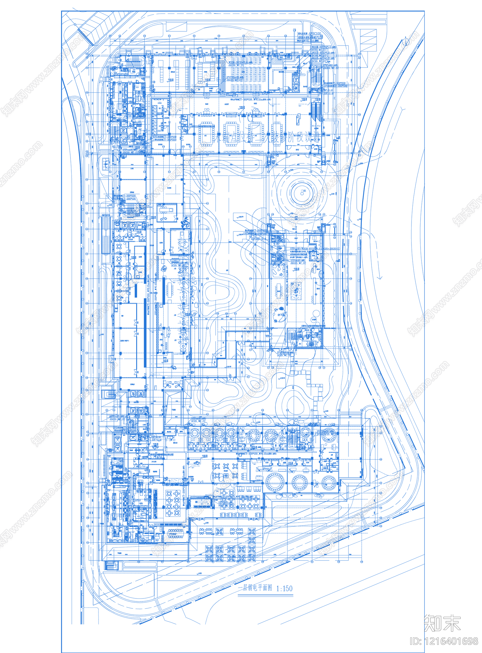 通信网络系统cad施工图下载【ID:1216401698】