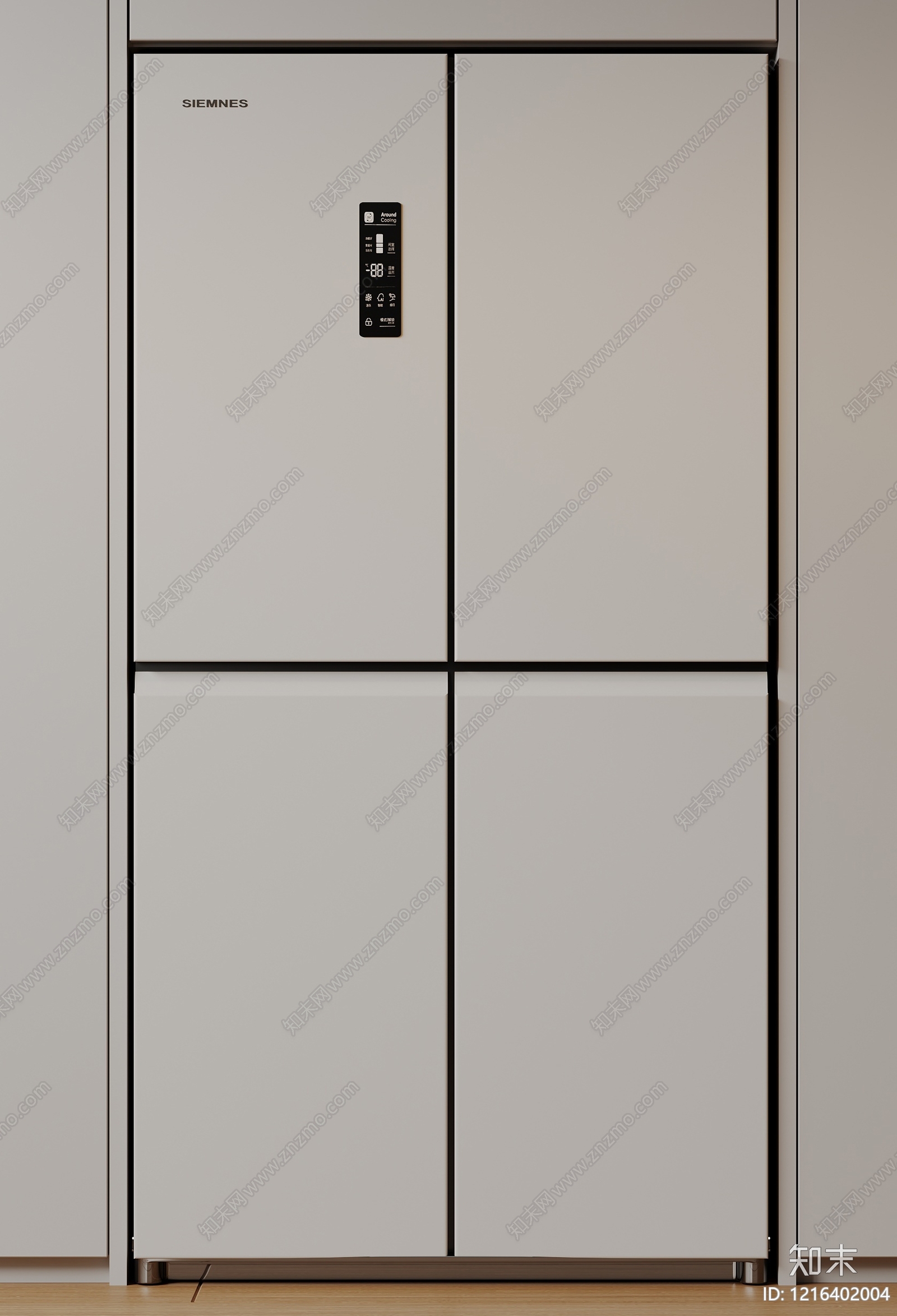 极简冰箱SU模型下载【ID:1216402004】
