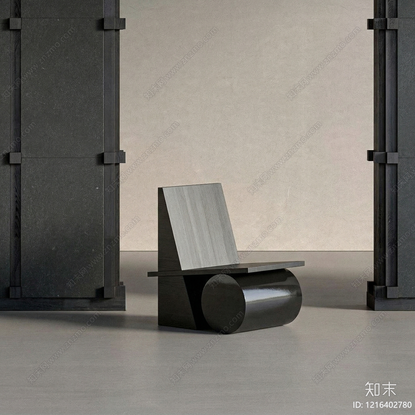 极简休闲椅3D模型下载【ID:1216402780】