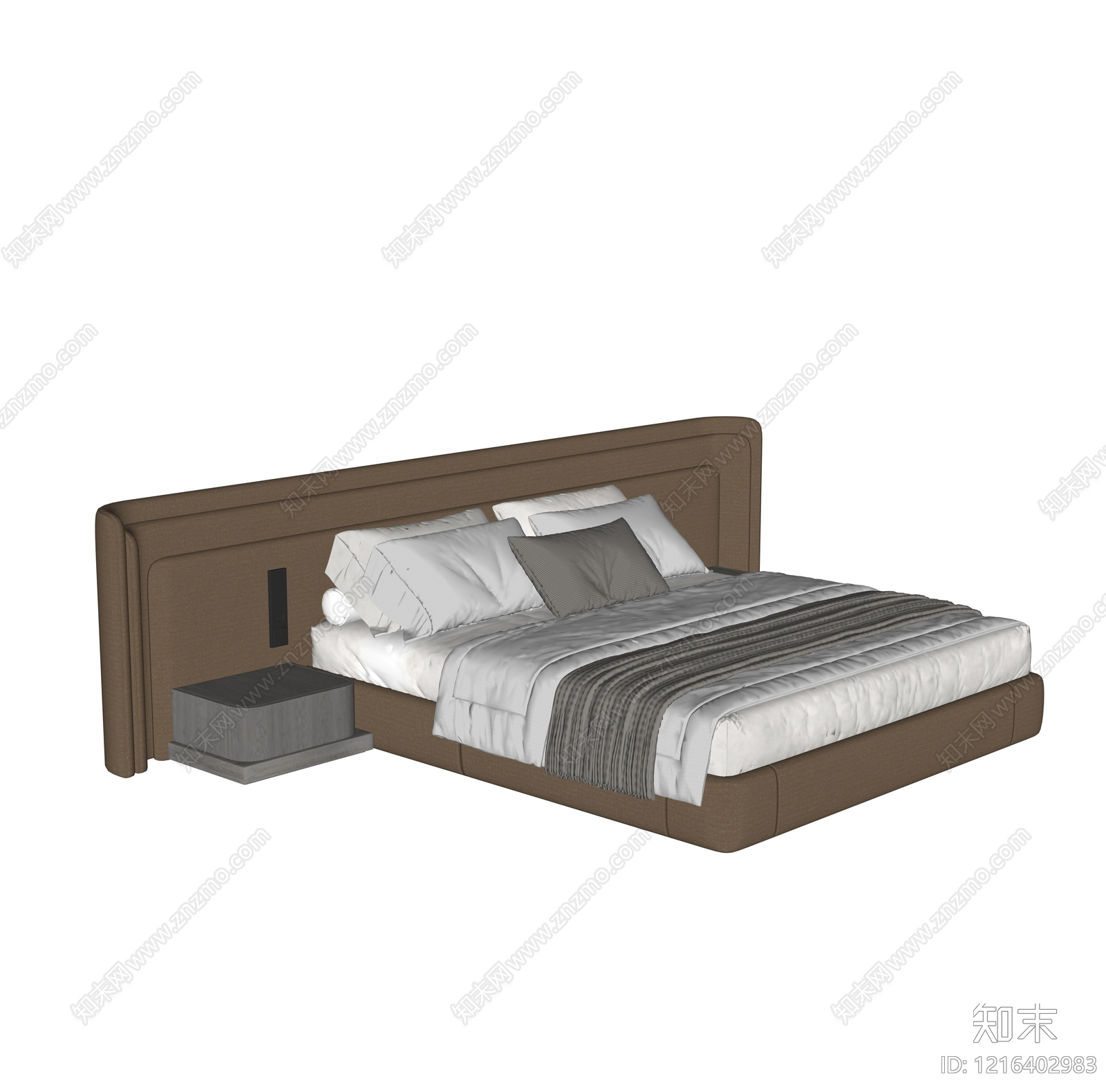 现代家居卧室SU模型下载【ID:1216402983】