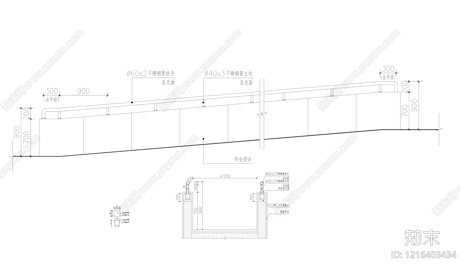 示范区景观cad施工图下载【ID:1216403434】