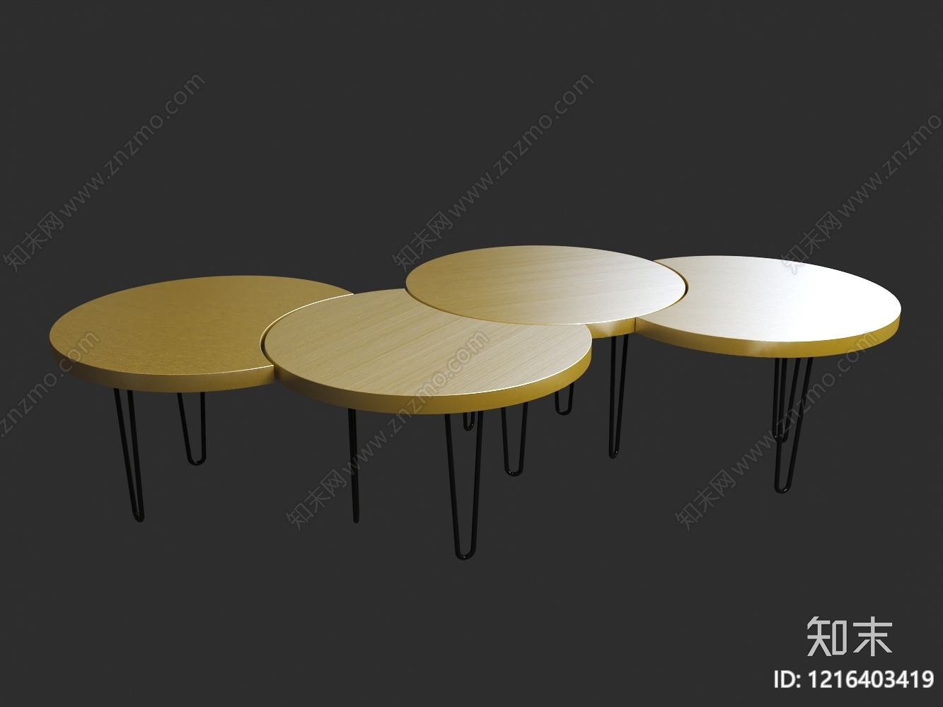 现代简约茶几3D模型下载【ID:1216403419】