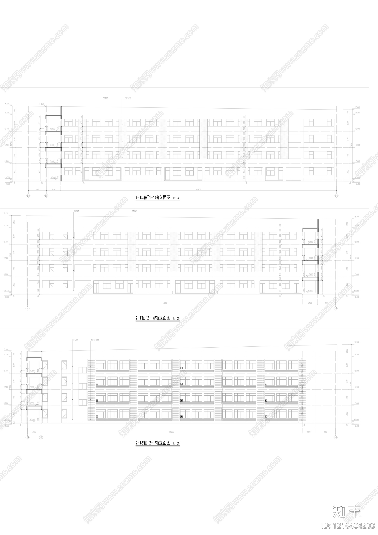 现代学校建筑cad施工图下载【ID:1216404203】