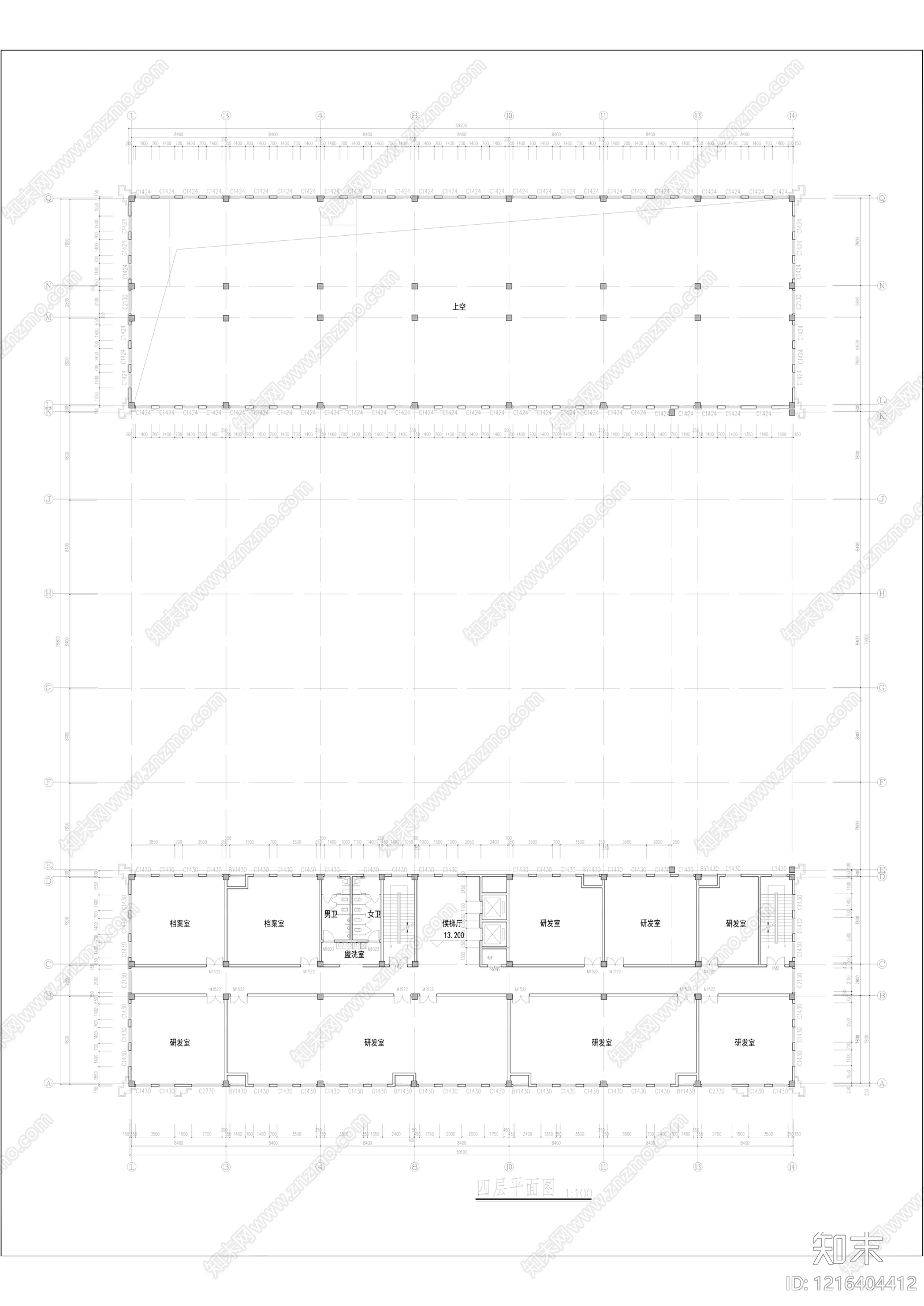 现代学校建筑施工图下载【ID:1216404412】