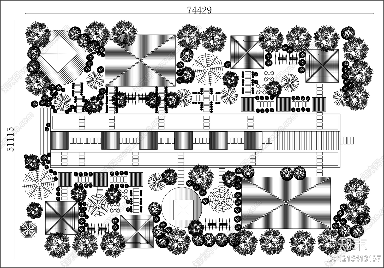 景观平面图施工图下载【ID:1216413137】
