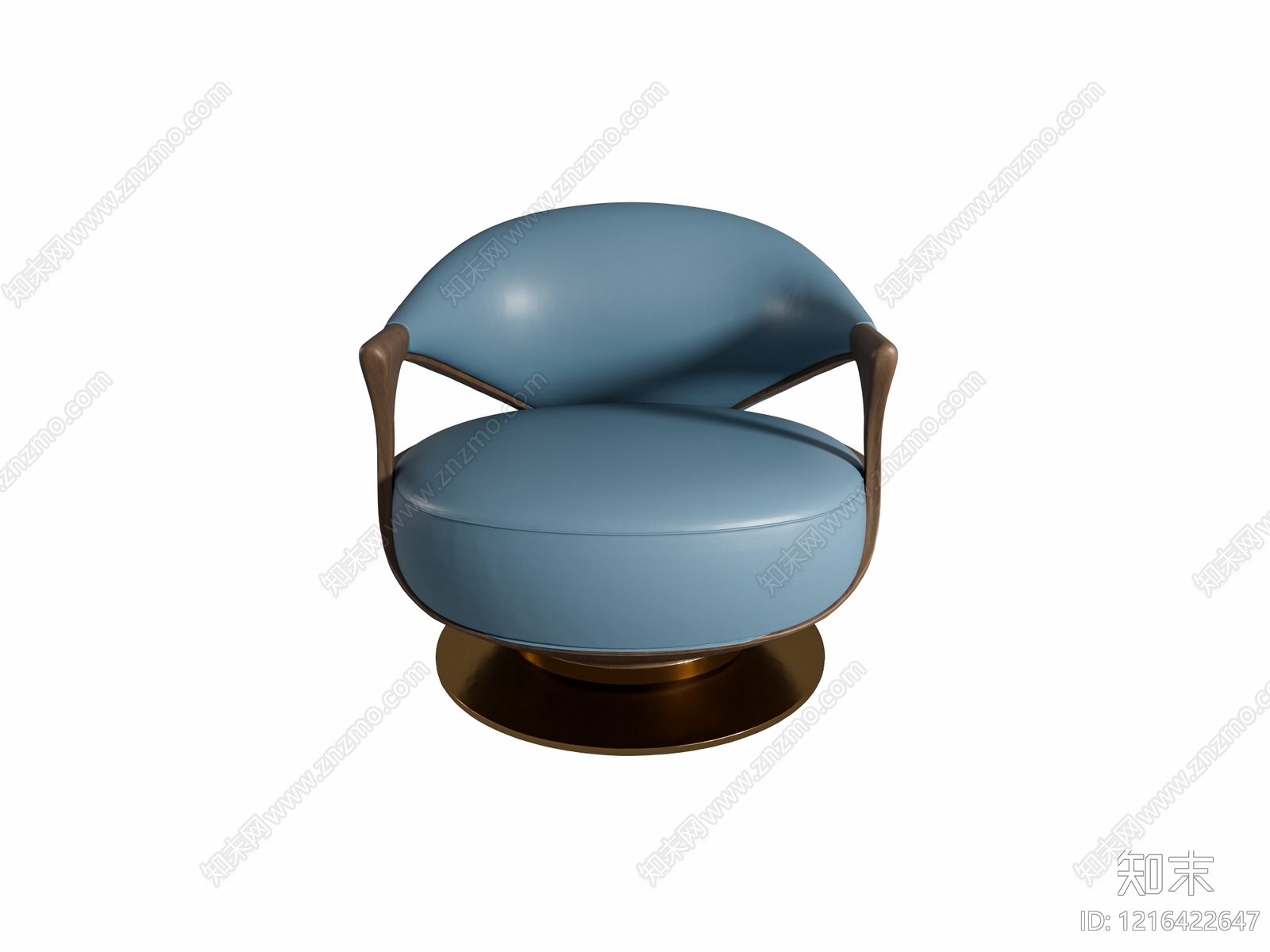 现代轻奢休闲椅3D模型下载【ID:1216422647】