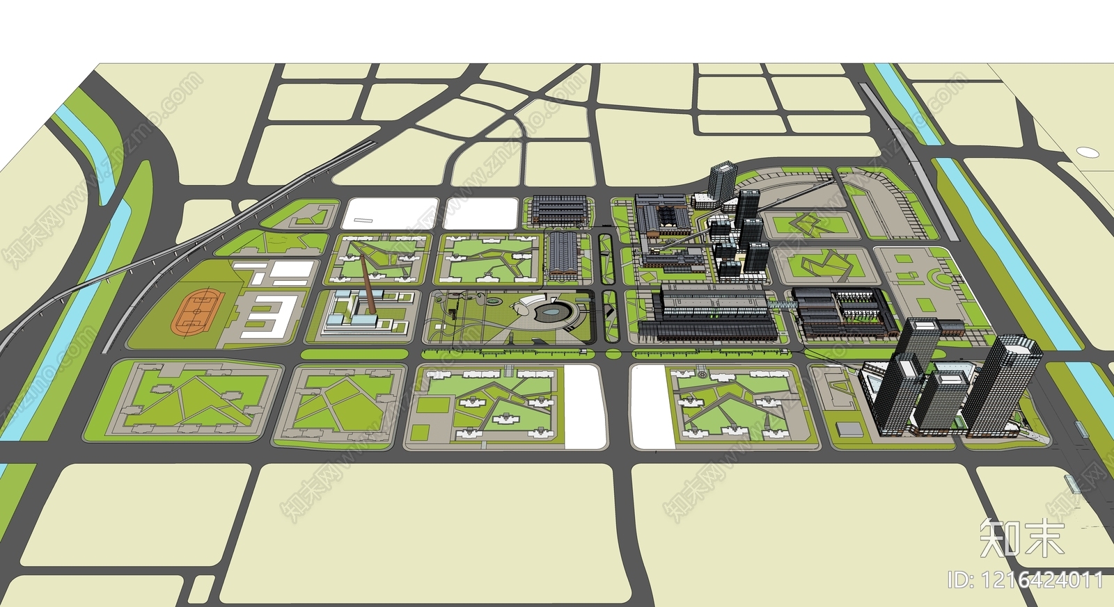 现代主义公共建筑SU模型下载【ID:1216424011】