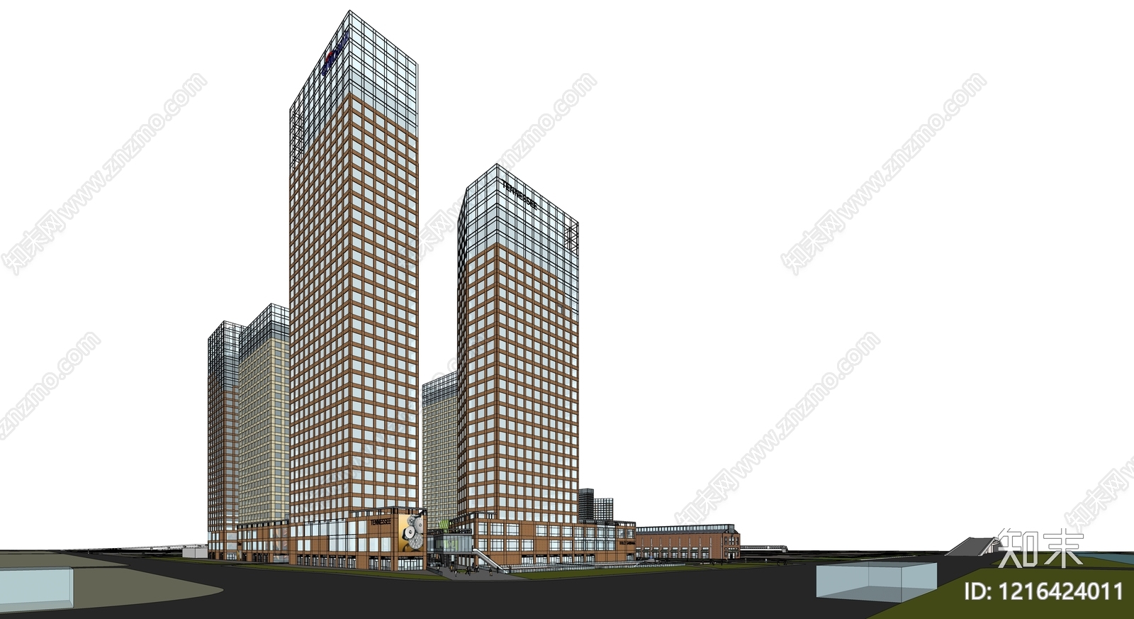 现代主义公共建筑SU模型下载【ID:1216424011】