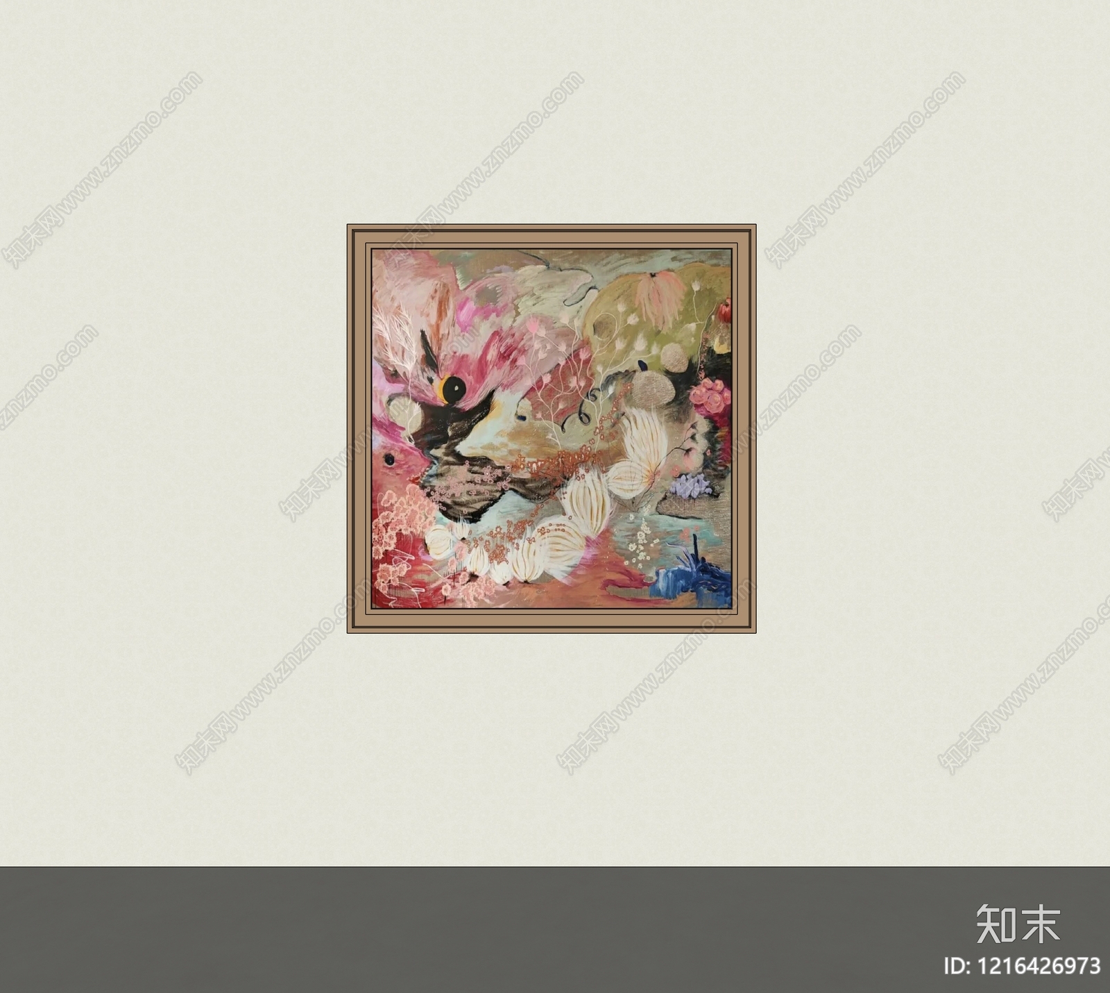 现代挂画SU模型下载【ID:1216426973】