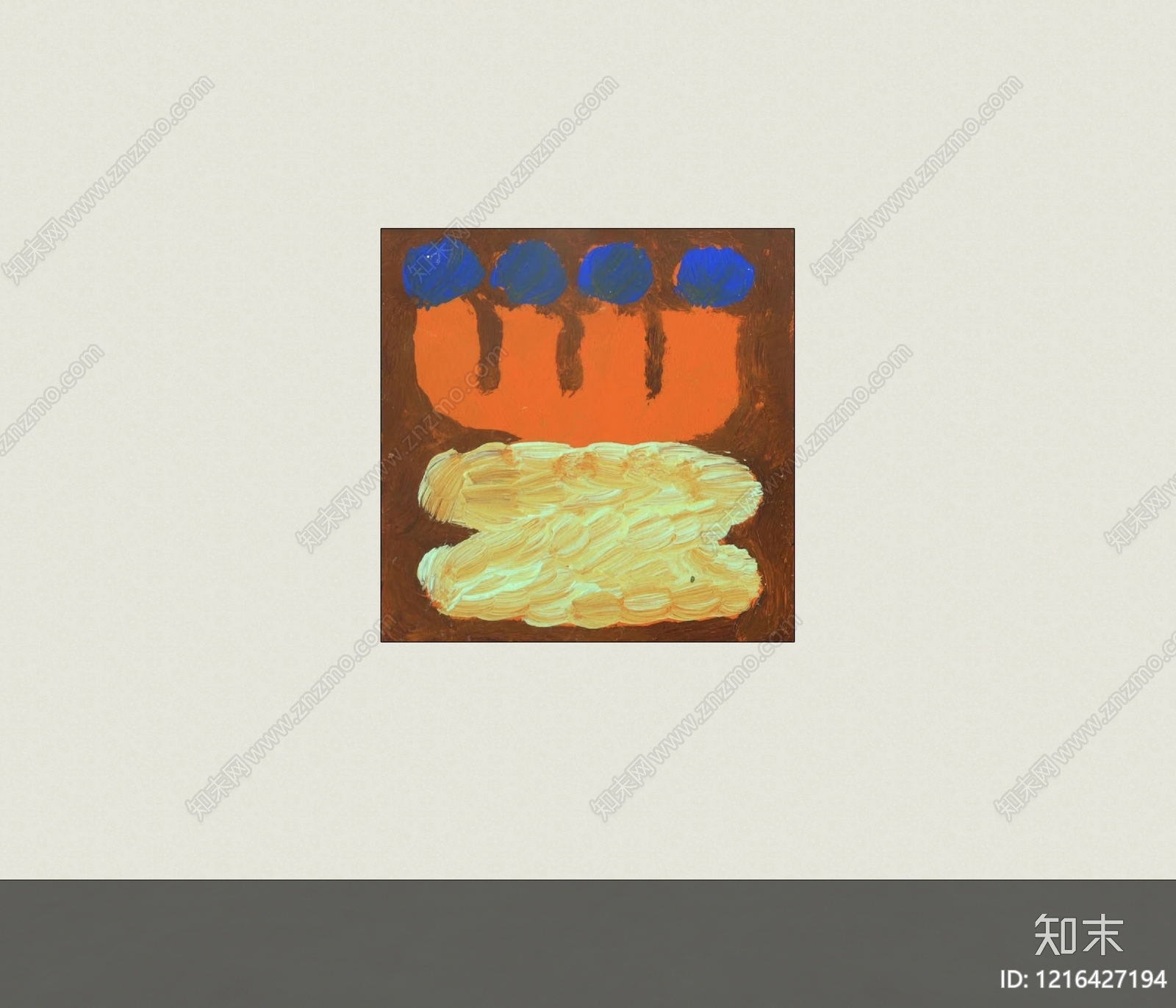 现代挂画SU模型下载【ID:1216427194】