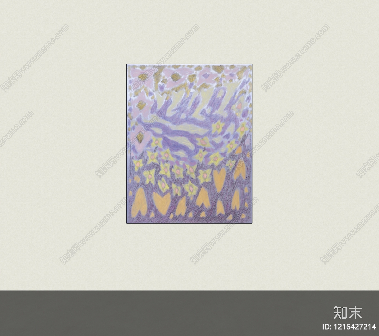 现代挂画SU模型下载【ID:1216427214】