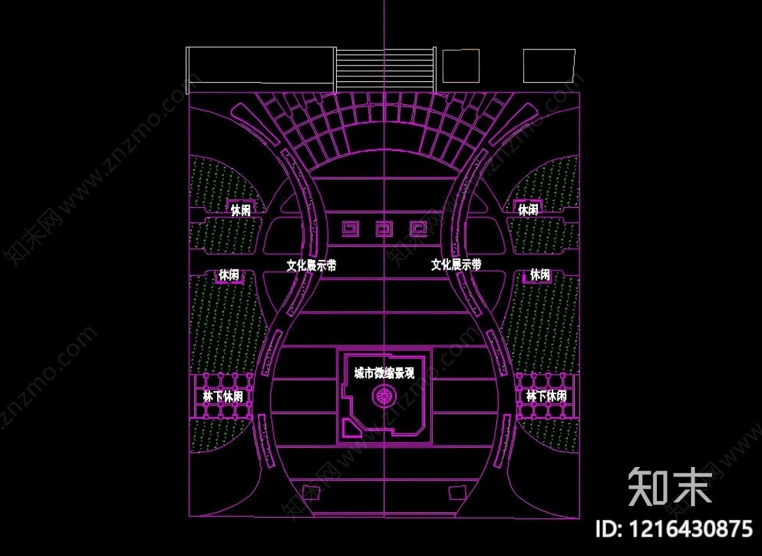 现代景观平面图施工图下载【ID:1216430875】