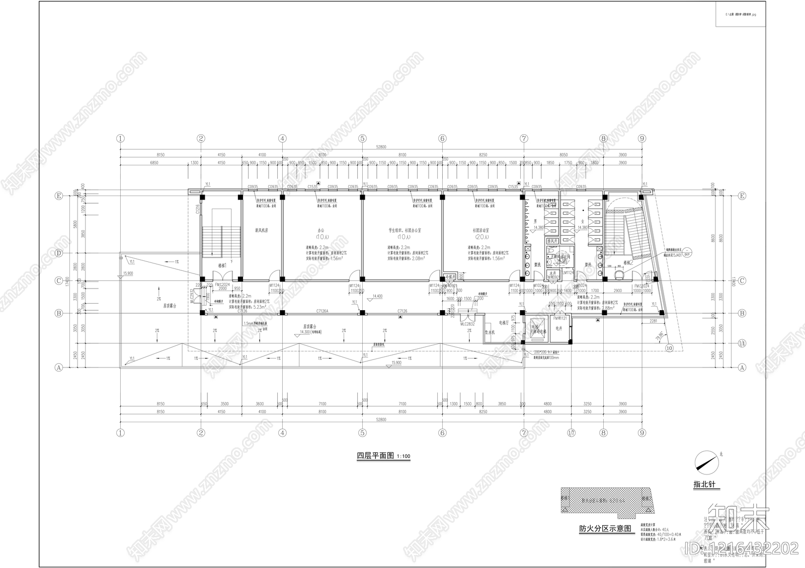 现代学校建筑cad施工图下载【ID:1216432202】