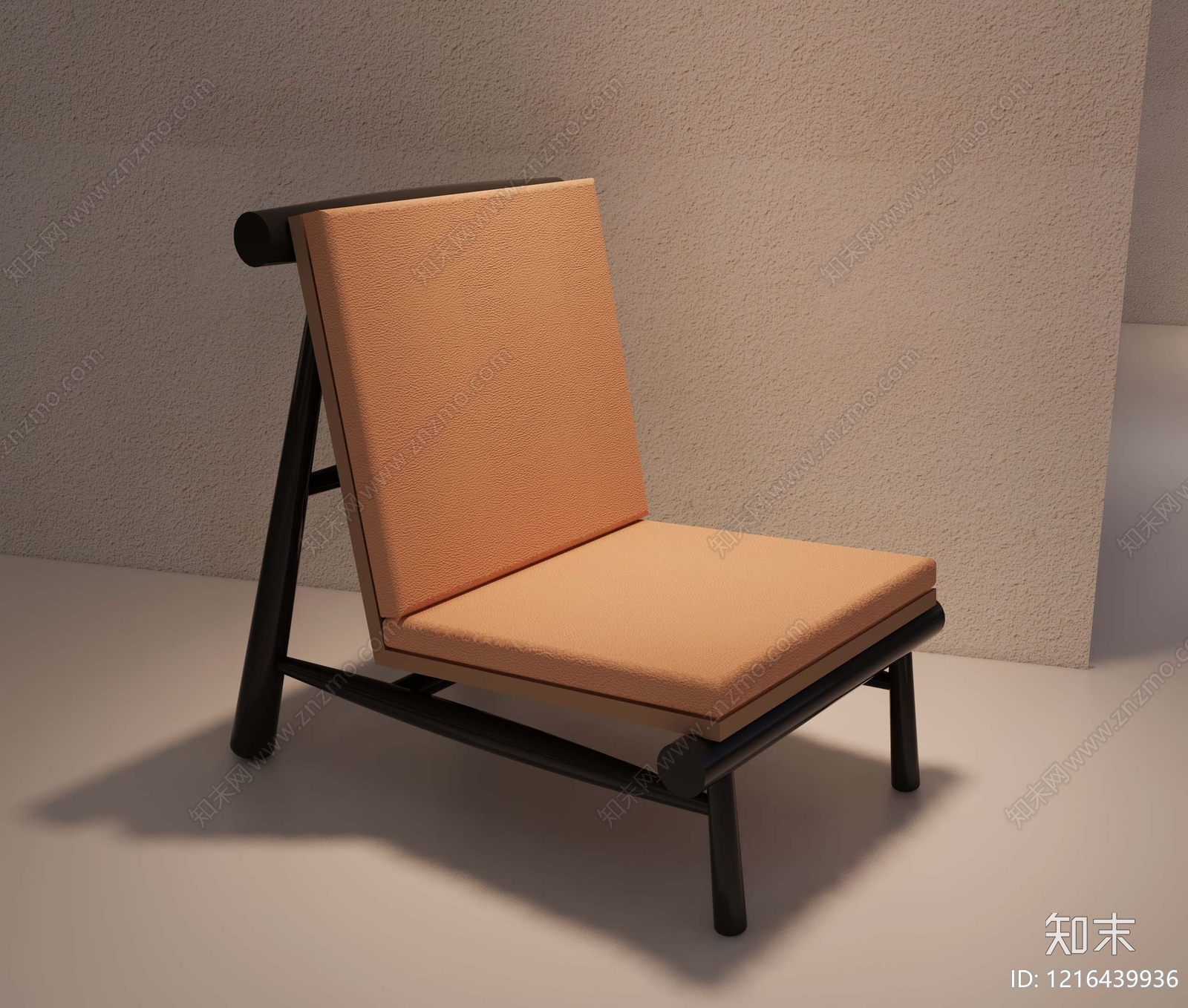 极简休闲椅3D模型下载【ID:1216439936】