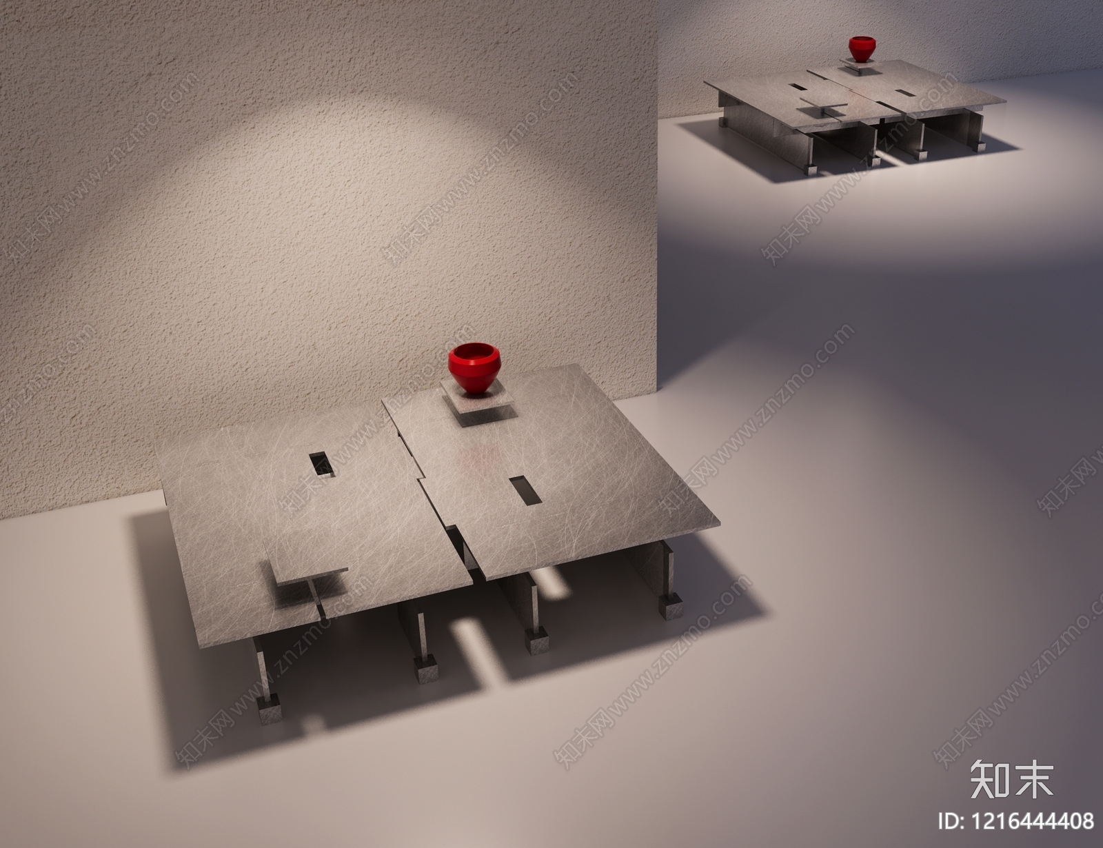 极简主义茶几3D模型下载【ID:1216444408】