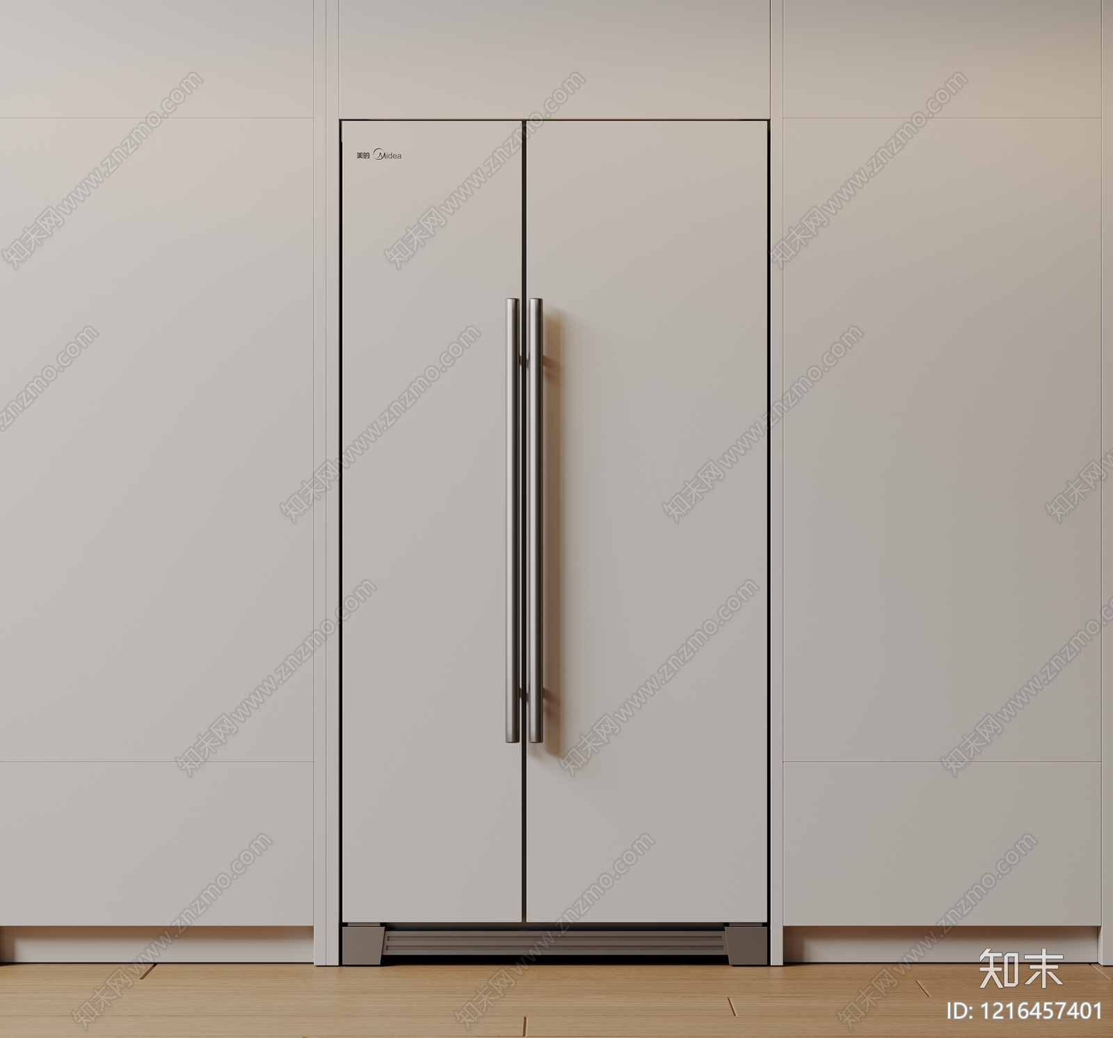 极简冰箱3D模型下载【ID:1216457401】