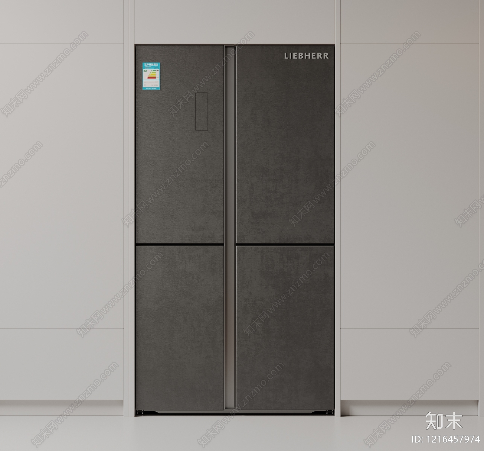 极简冰箱SU模型下载【ID:1216457974】