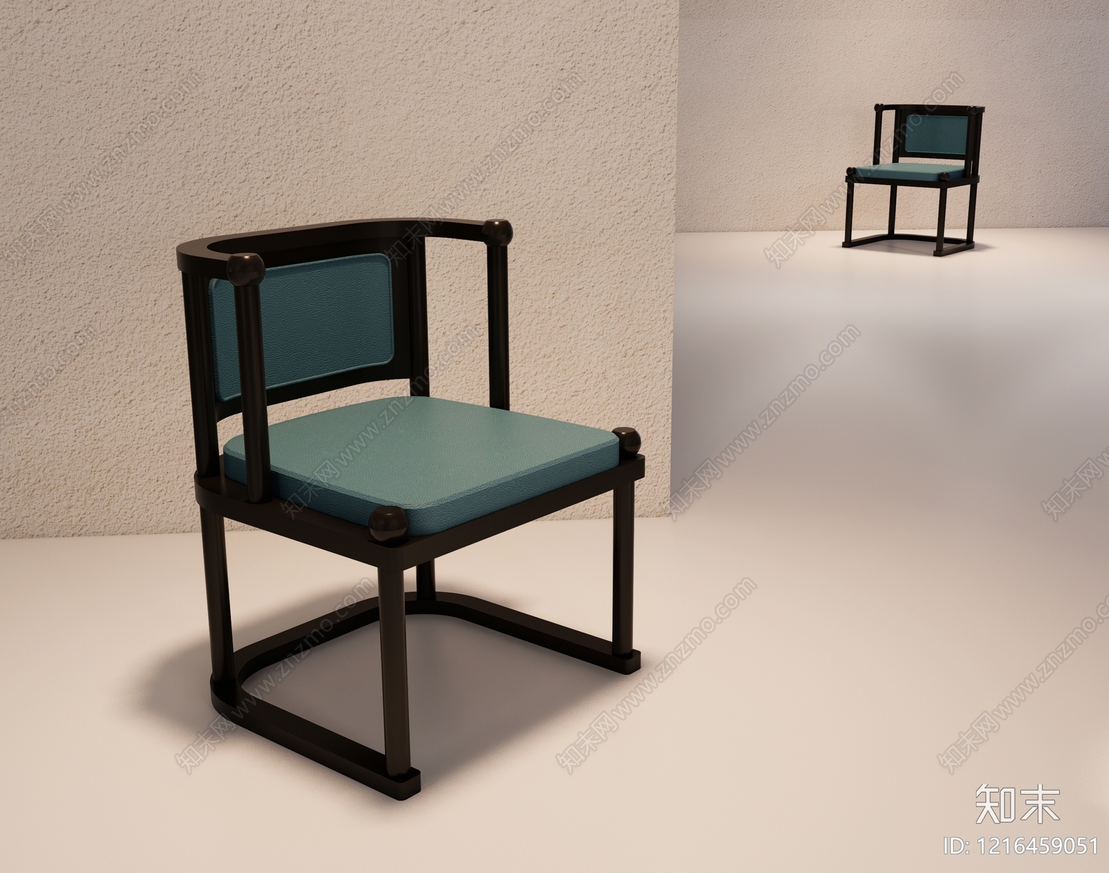 现代简约餐椅3D模型下载【ID:1216459051】