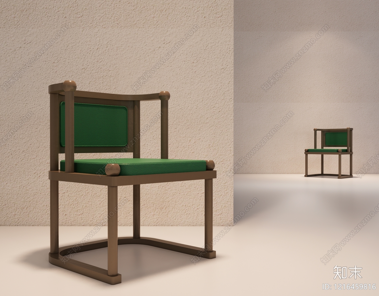 现代简约餐椅3D模型下载【ID:1216459816】