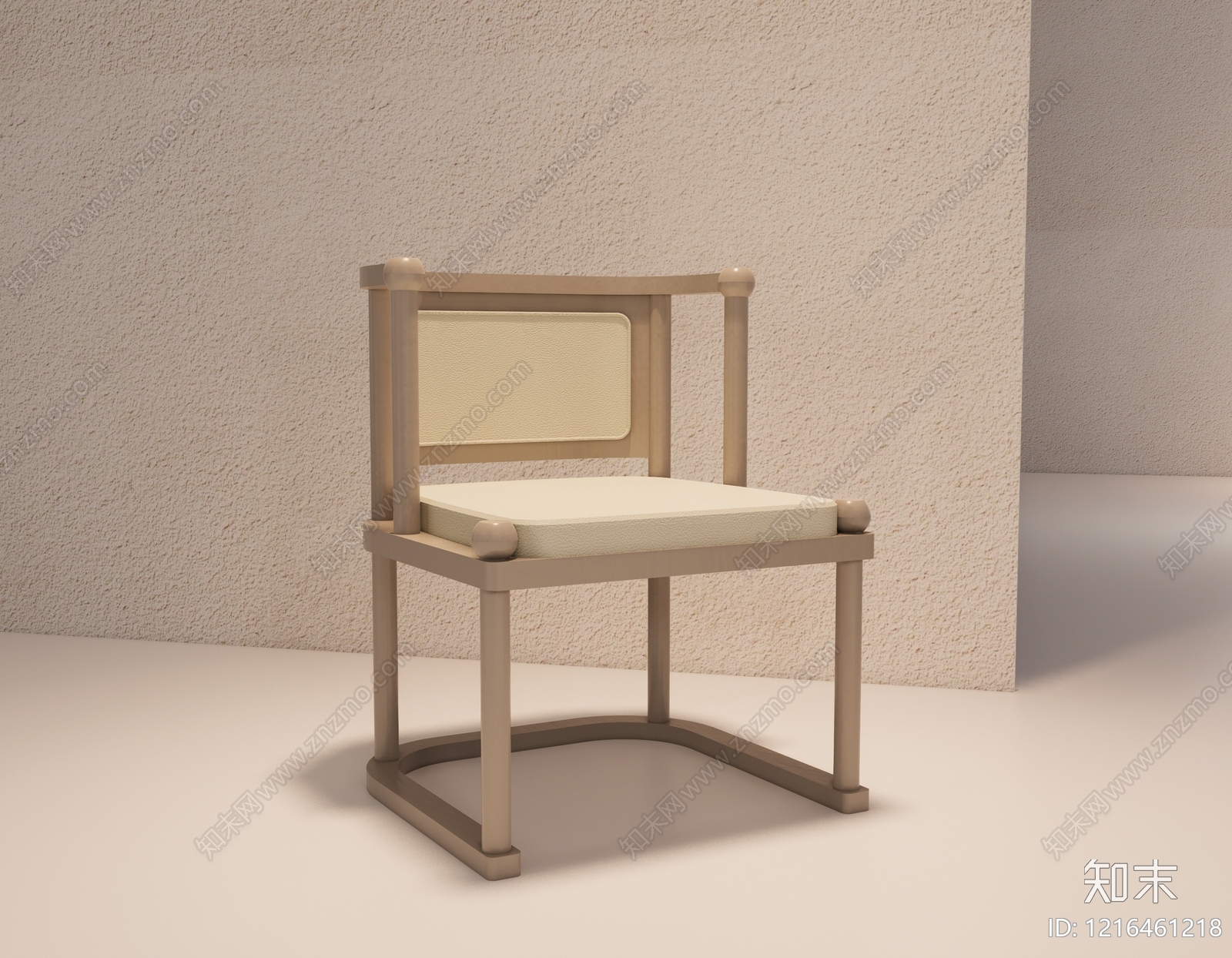 新中式餐椅3D模型下载【ID:1216461218】