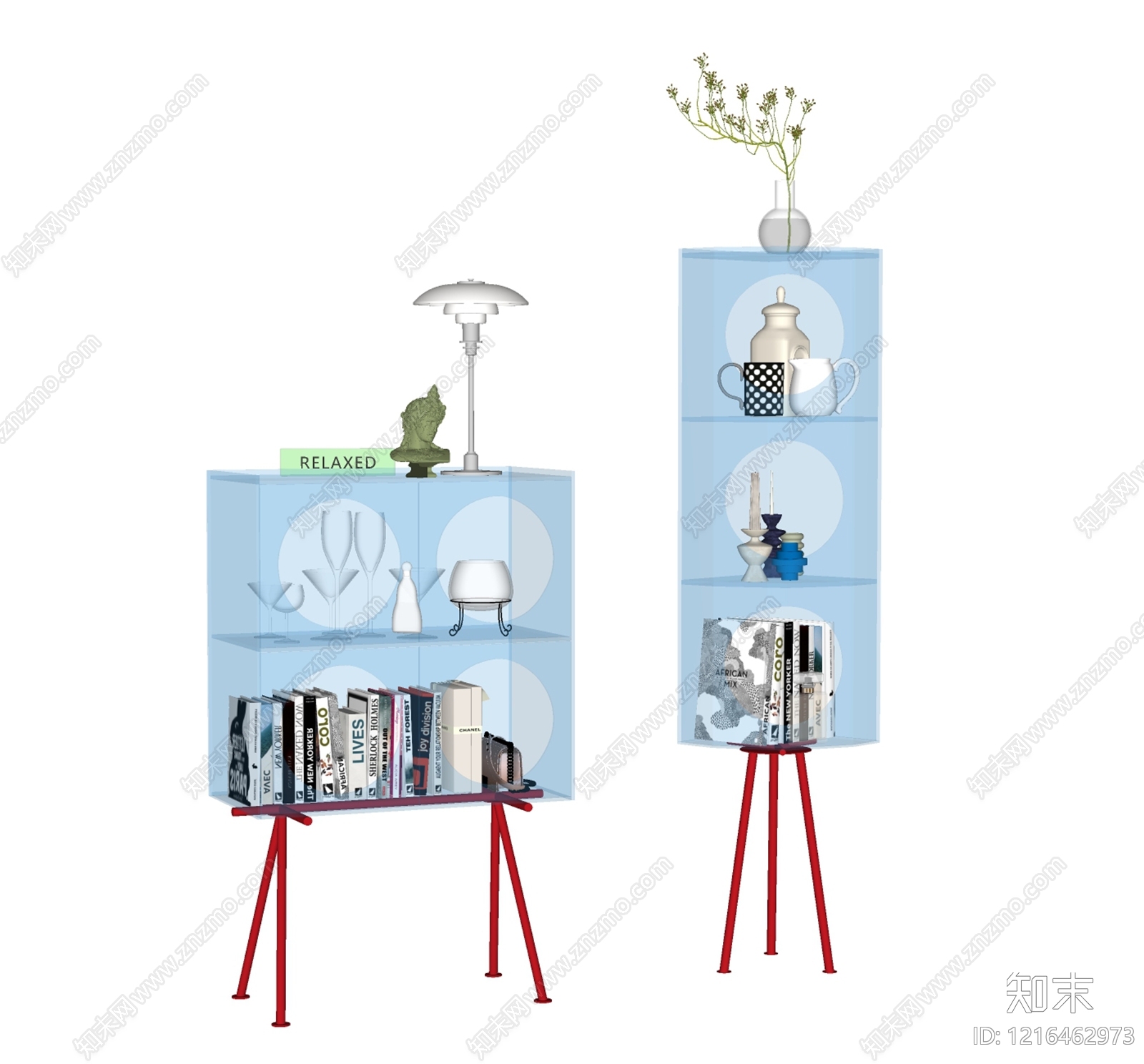 现代简约储物柜SU模型下载【ID:1216462973】