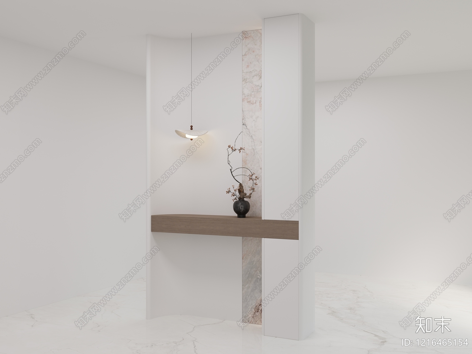 极简玄关3D模型下载【ID:1216465154】
