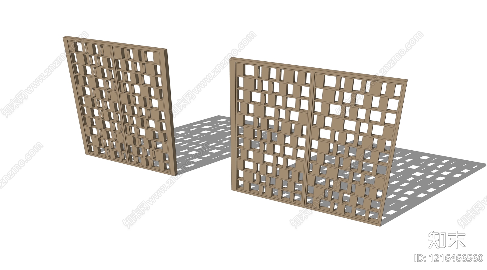 格栅装饰构件施工图下载【ID:1216466560】