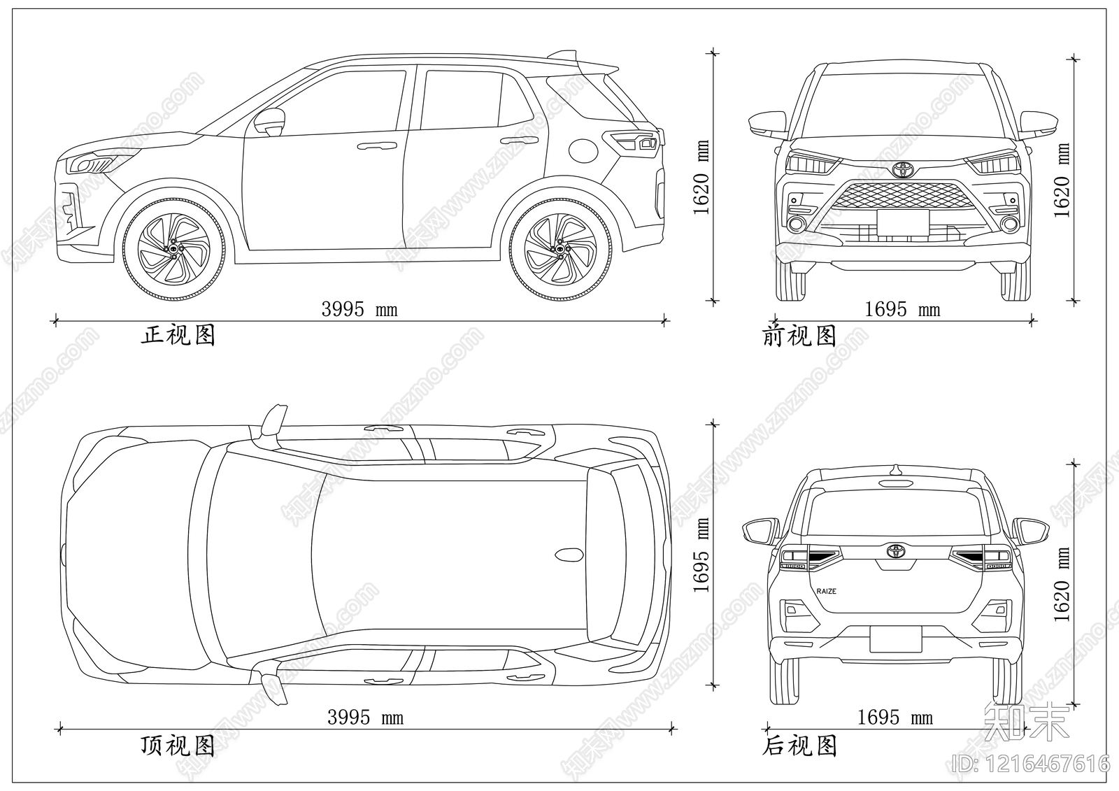 现代交通工具图库CAD图纸