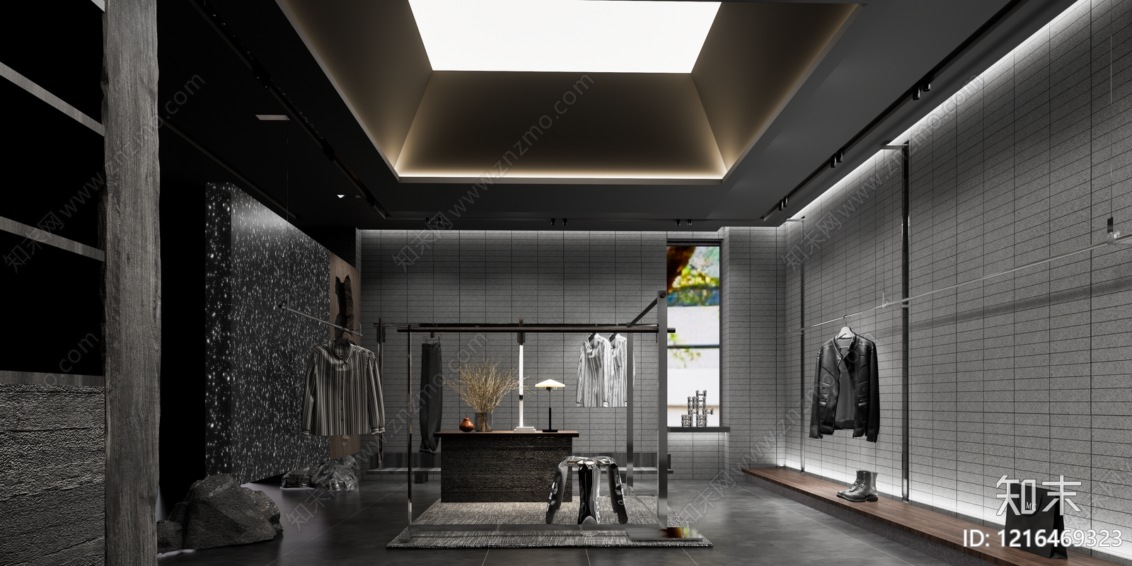 现代服装店SU模型下载【ID:1216469323】